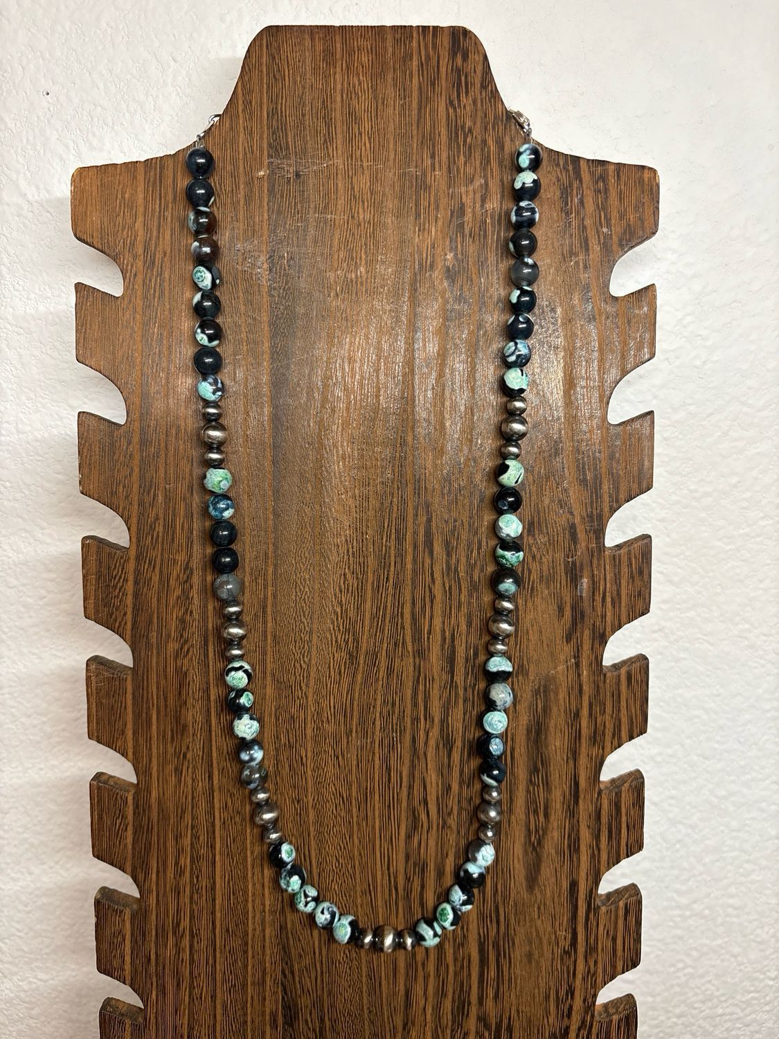 Kambaba Jasper &amp; Navajo Pearls