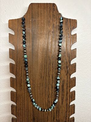 Kambaba Jasper &amp; Navajo Pearls