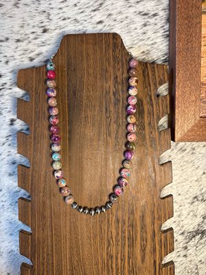 Galaxy Sea Jasper &amp; Navajo Pearls