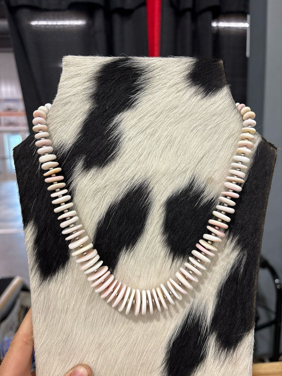 Pink Conch &amp; Navajo Pearls