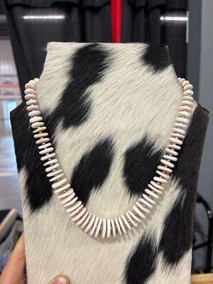 Pink Conch &amp; Navajo Pearls