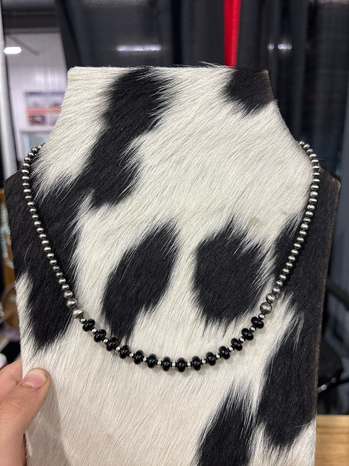 Black Onyx &amp; Navajo Pearls
