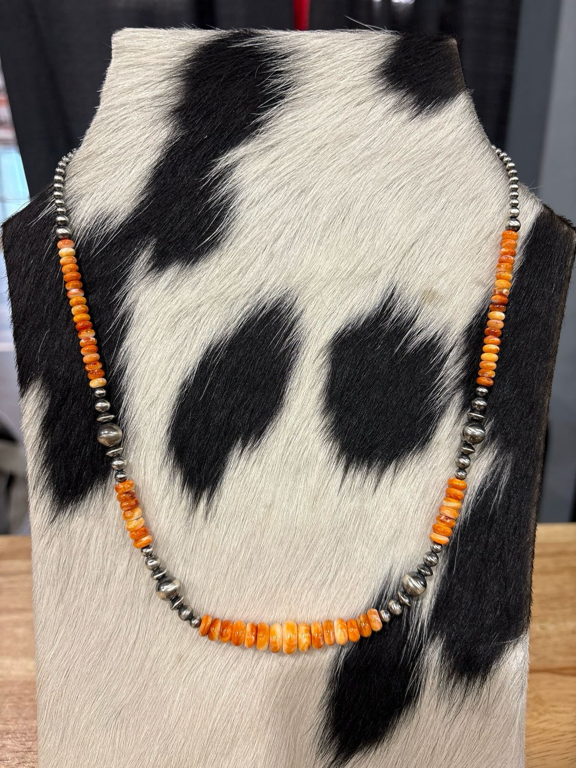 Orange Spiny Oyster &amp; Navajo Pearls