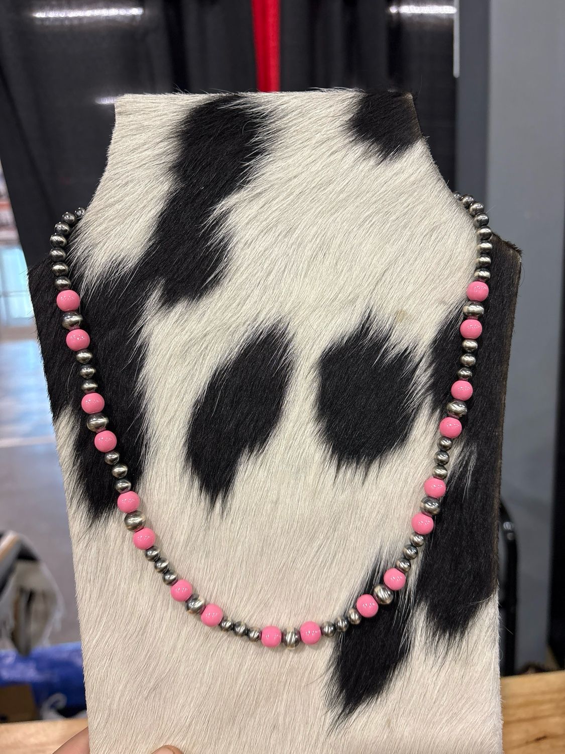 Pink Glass Beads &amp; Navajo Pearls
