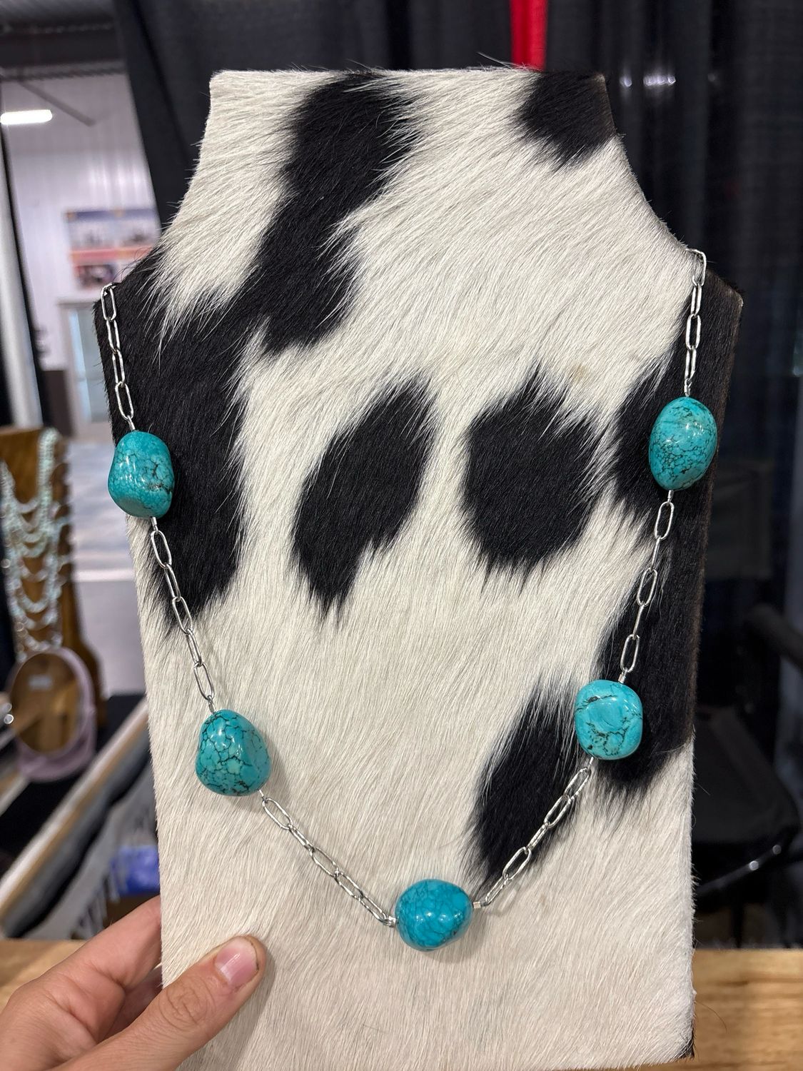 Turquoise Chunk Chain