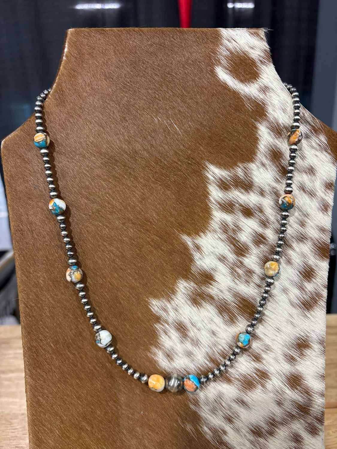 Spiny Oyster, Turquoise &amp; Navajo Pearls