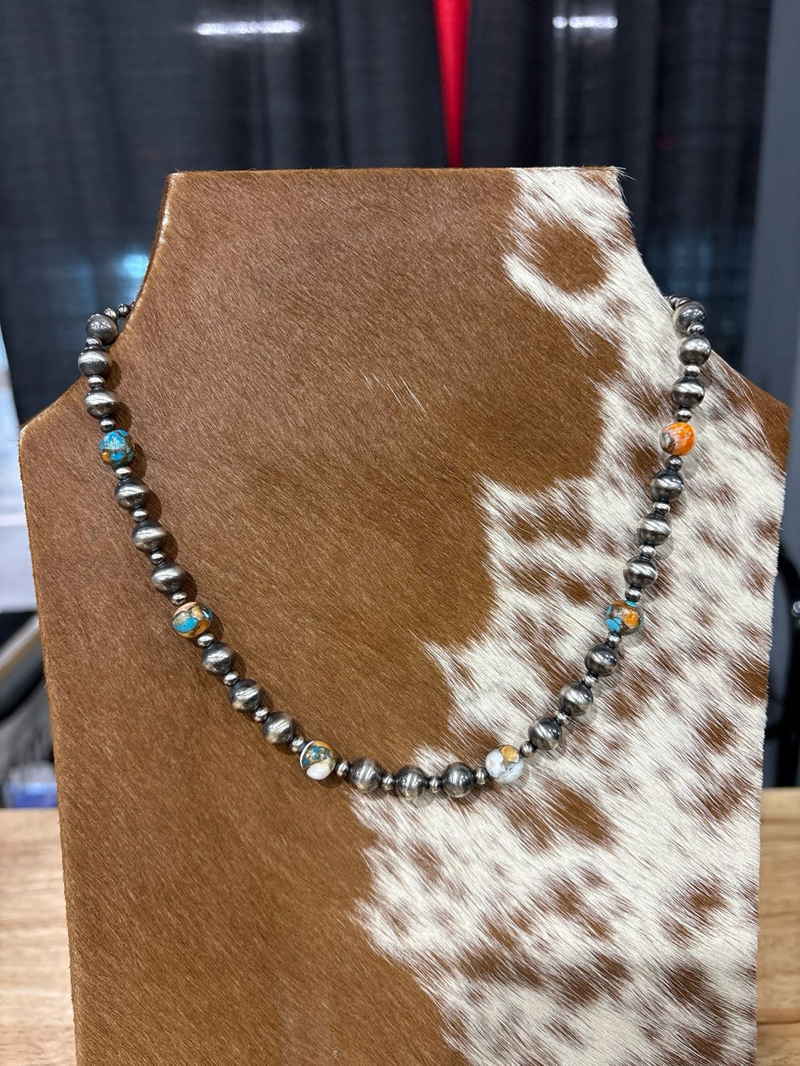 Spiny Oyster, Turquoise &amp; Navajo Pearls