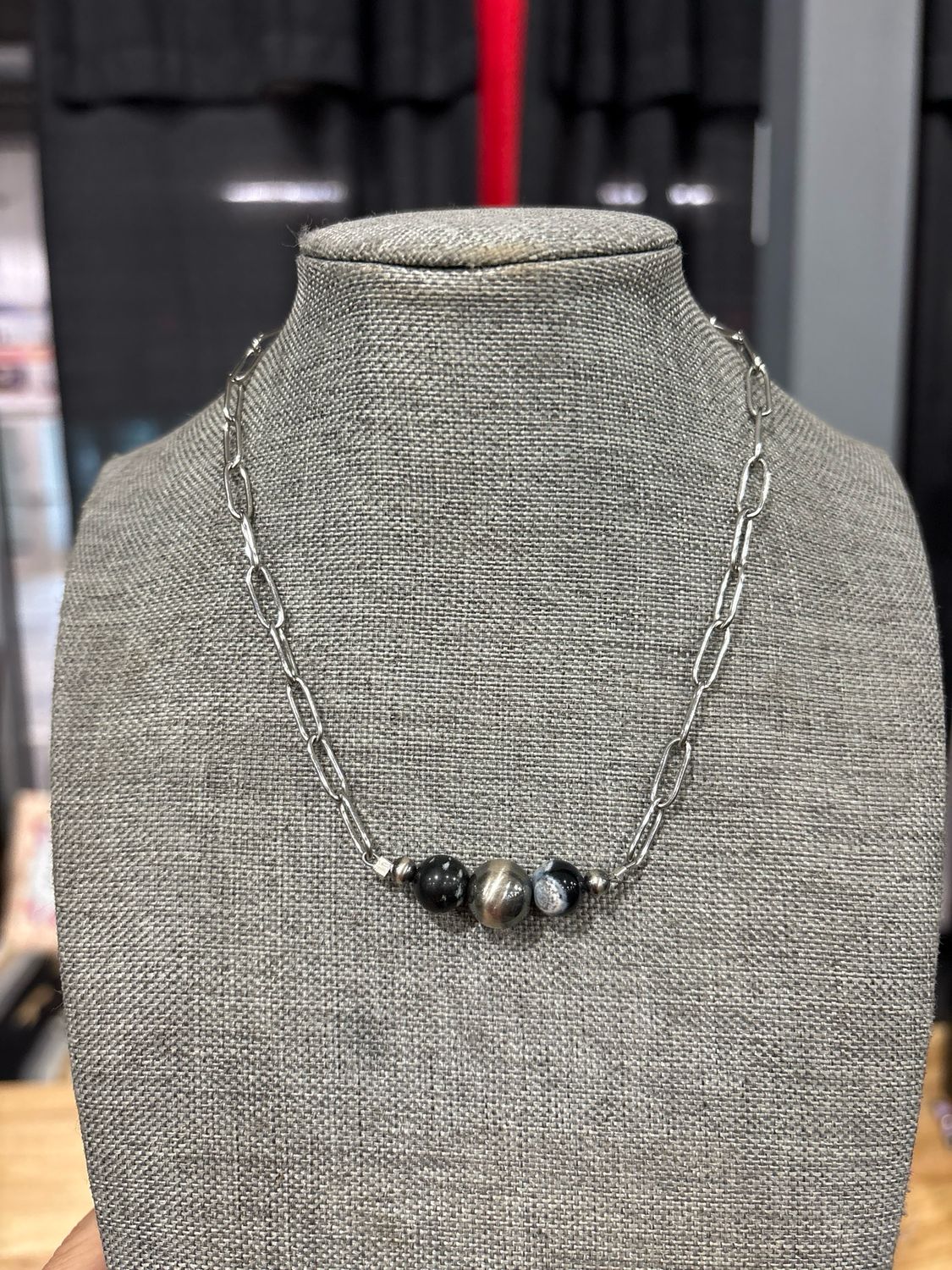 Black Blizzard &amp; Navajo Pearl Stacker