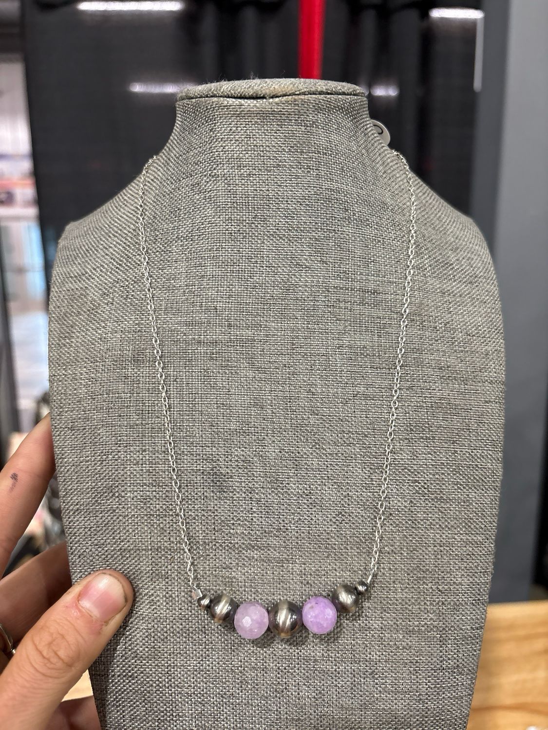 Amethyst &amp; Navajo Pearl Stacker