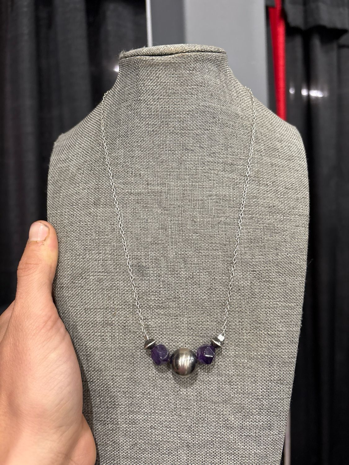 Amethyst &amp; Navajo Pearl Stacker
