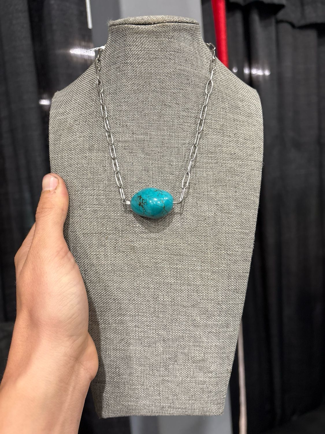 Turquoise Chunk Stacker