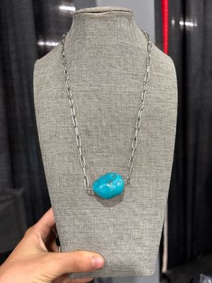 Turquoise Chunk Stacker