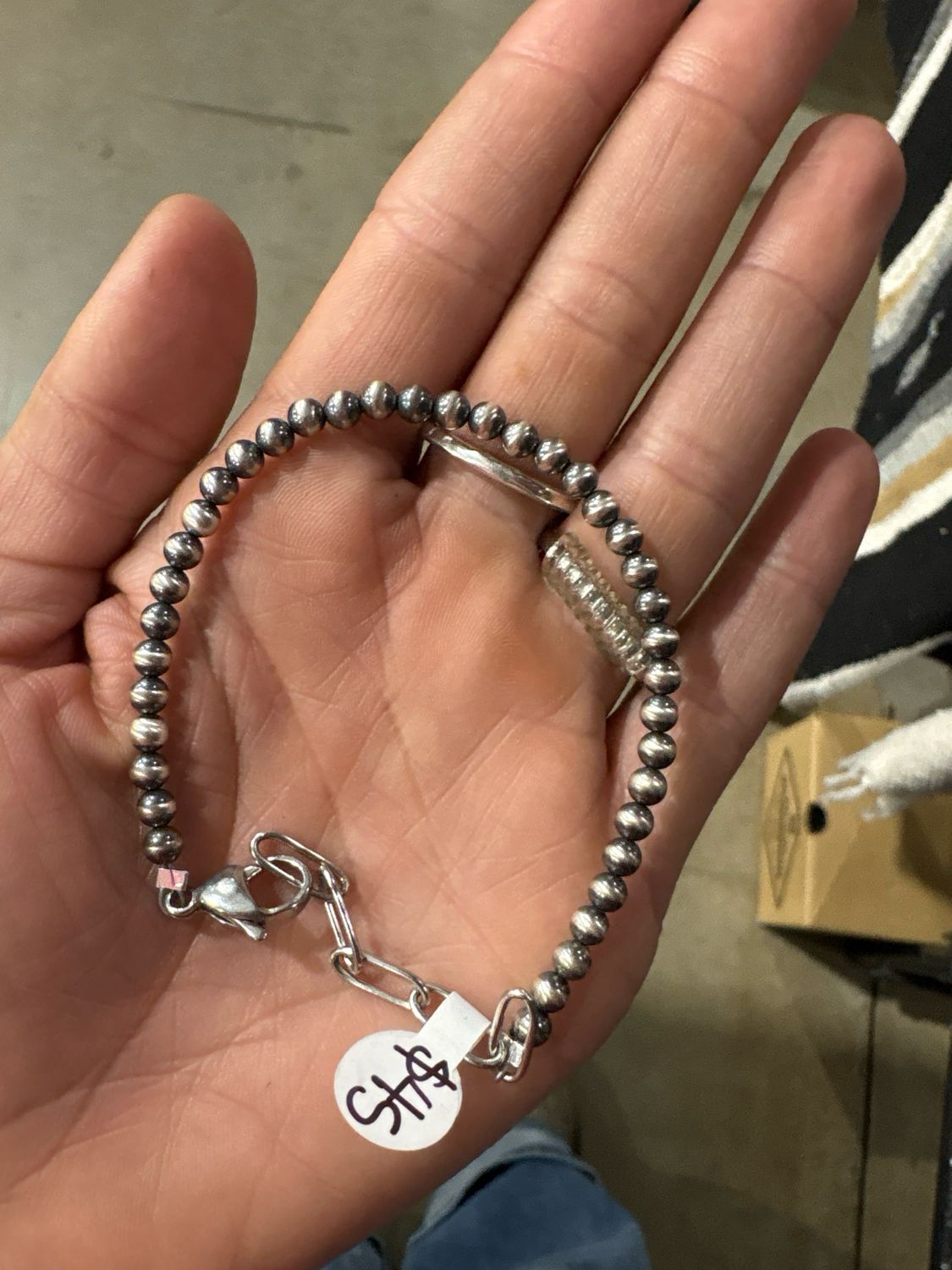 4 mm Navajo Pearl Bracelet