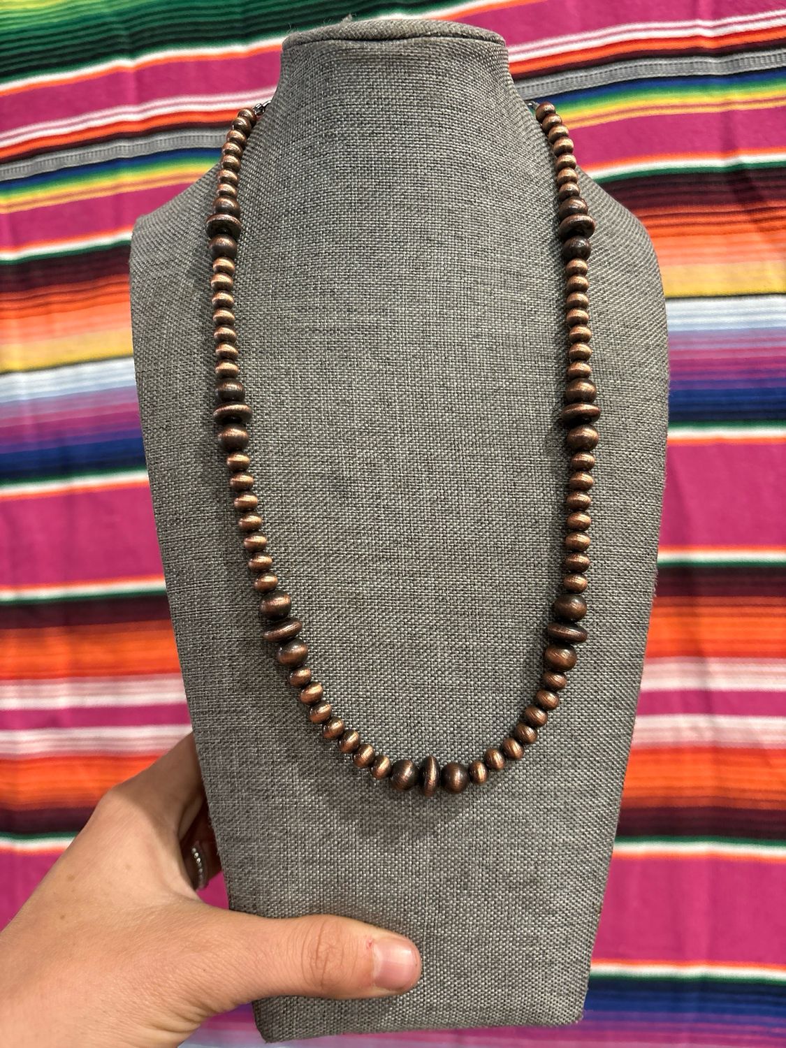 Faux Copper Navajo Pearls