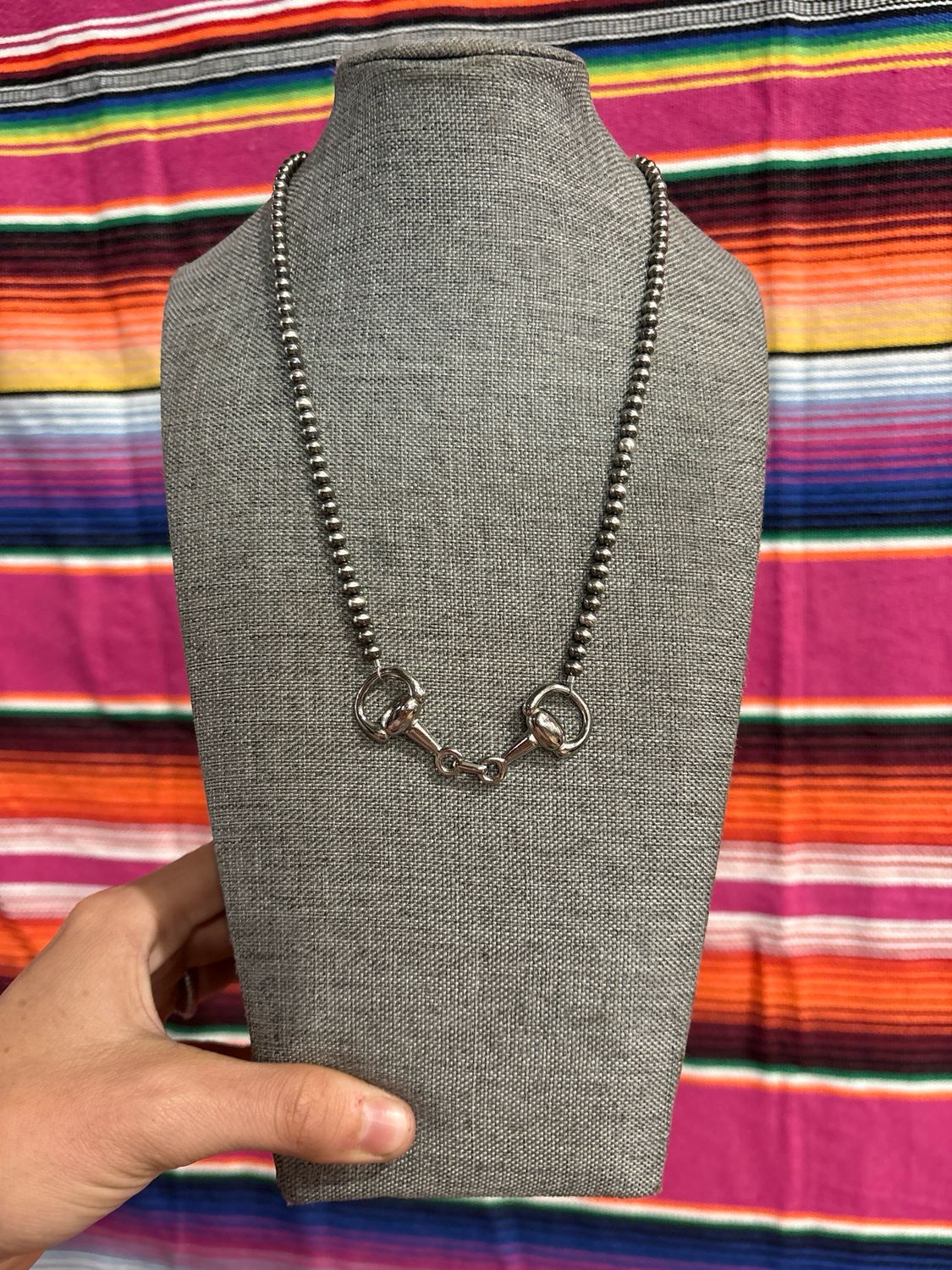 4 mm Navajo Pearls &amp; Bridle Bit
