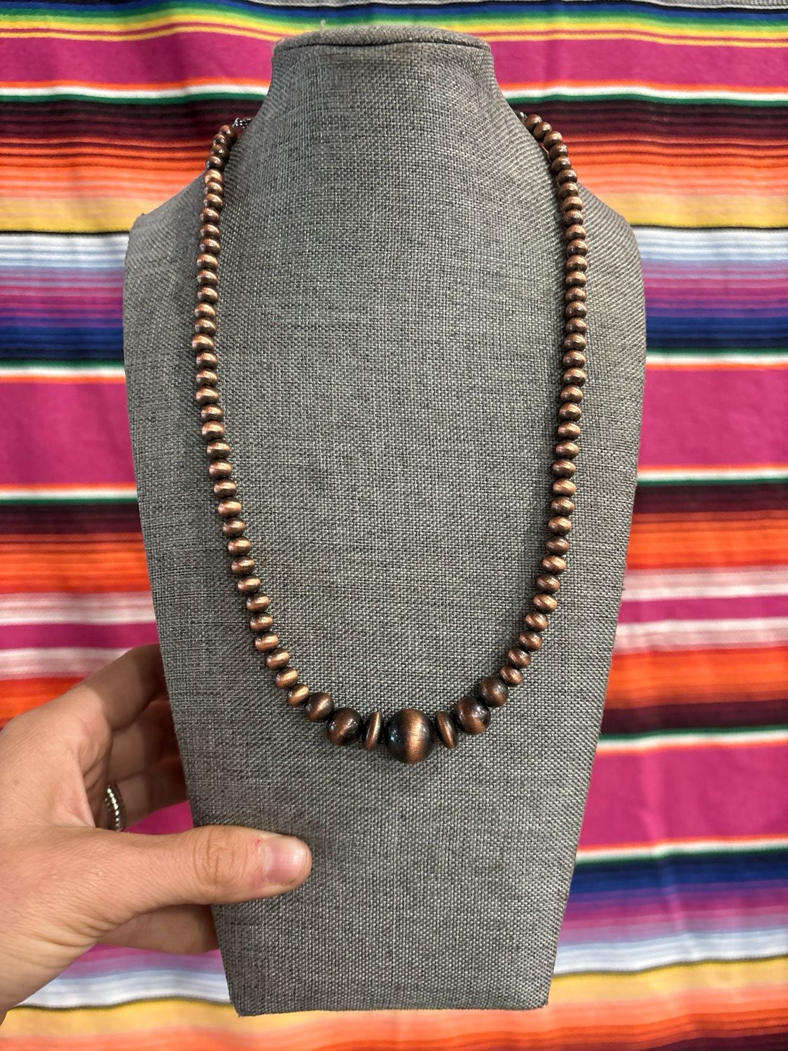 Faux Copper Navajo Pearls