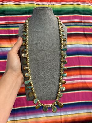 Turquoise &amp; Gold Hemitite
