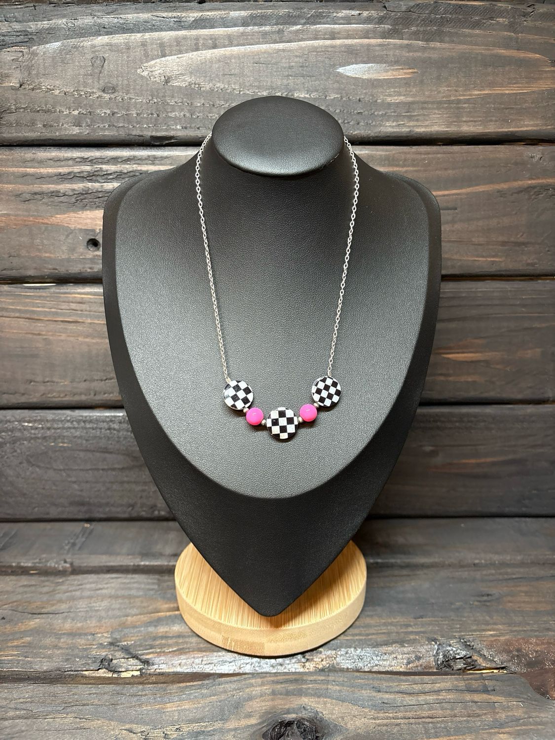 Hot Pink &amp; Checkered Stacker