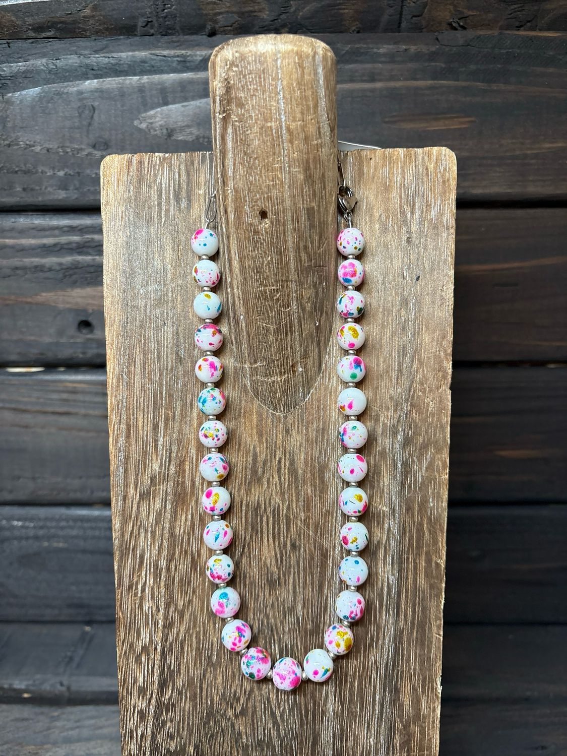 Paint Splatter &amp; Navajo Pearls