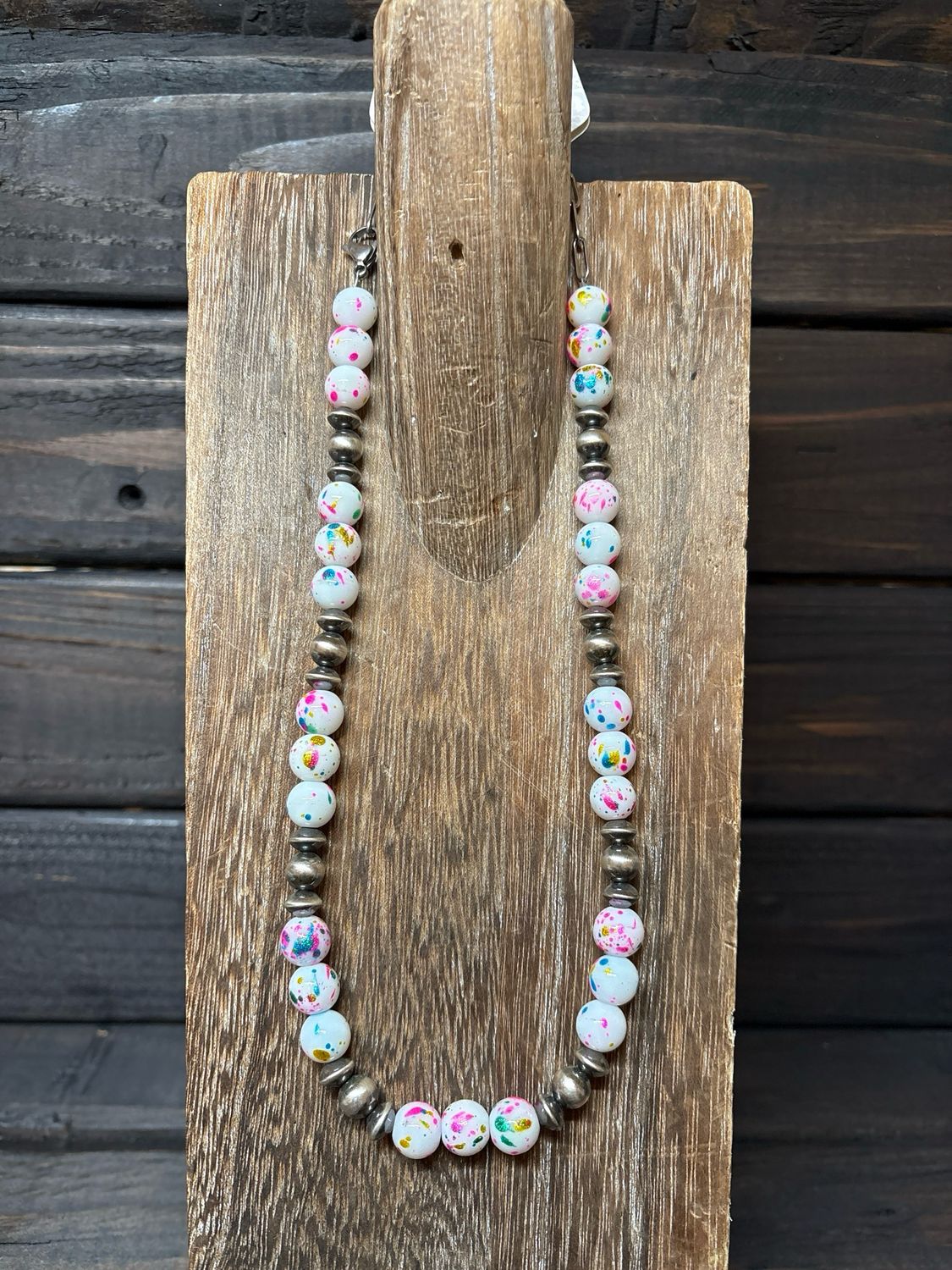 Paint Splatter &amp; Navajo Pearls