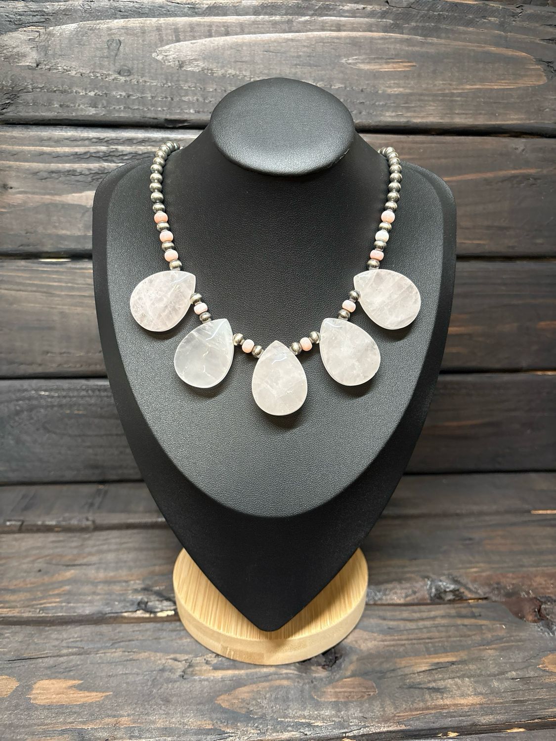 Quartz &amp; Navajo Pearls