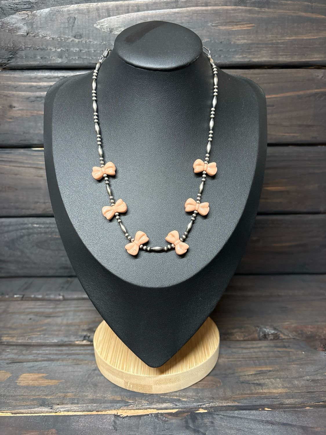Peach Bows &amp; Navajo Pearls