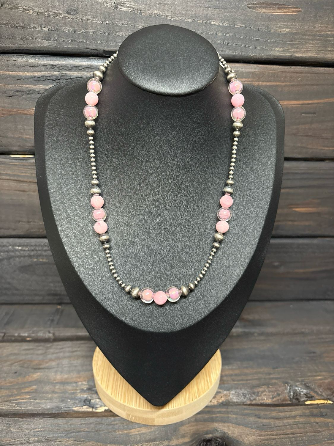 Glass Beads, Pink Conch &amp; Navajo Pearls