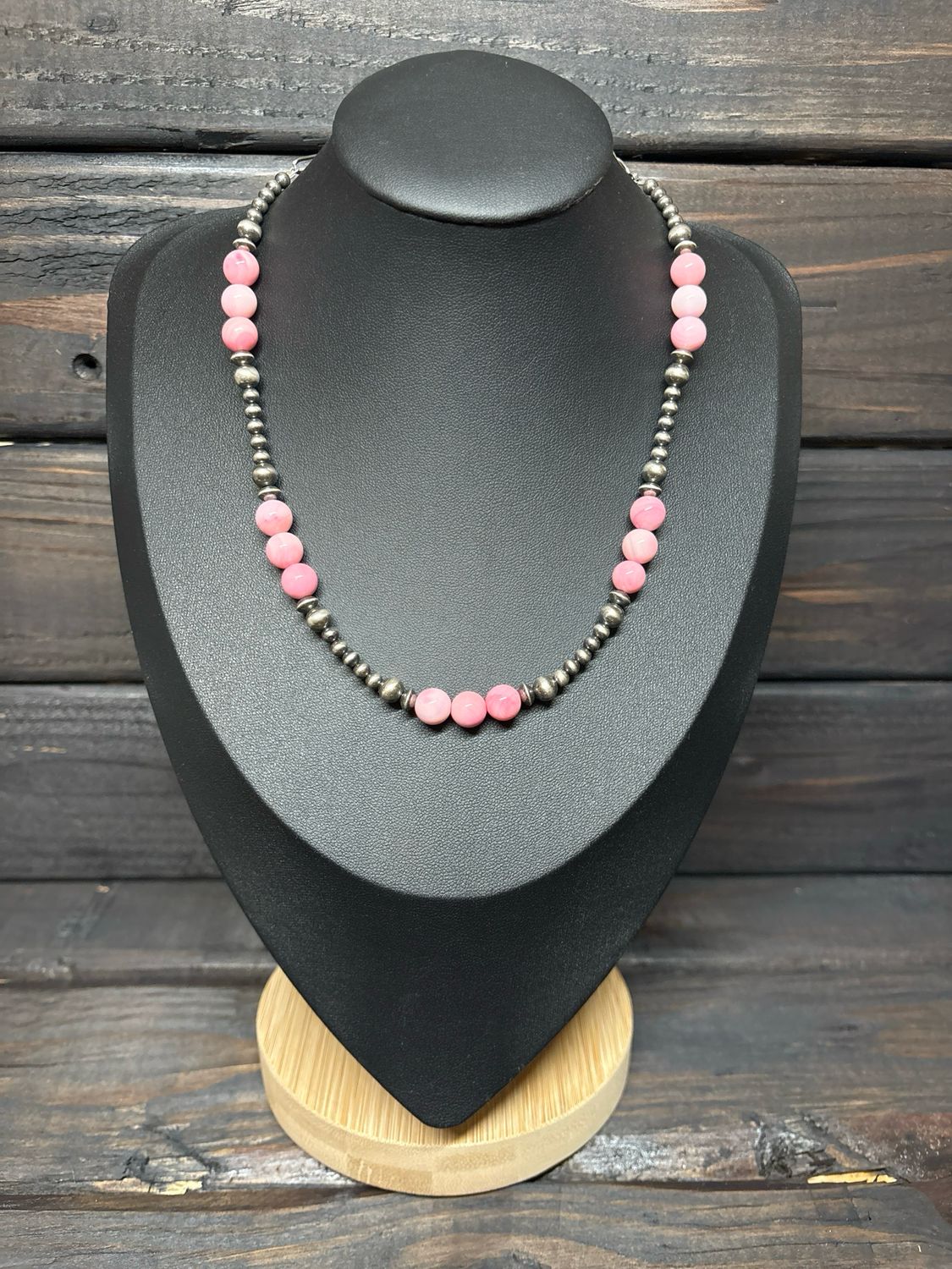 Pink Conch &amp; Navajo Pearls