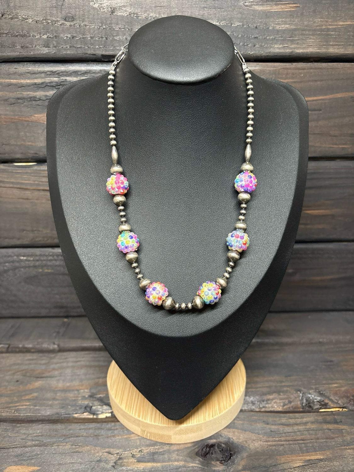 Bubblegum Sparkle &amp; Navajo Pearls