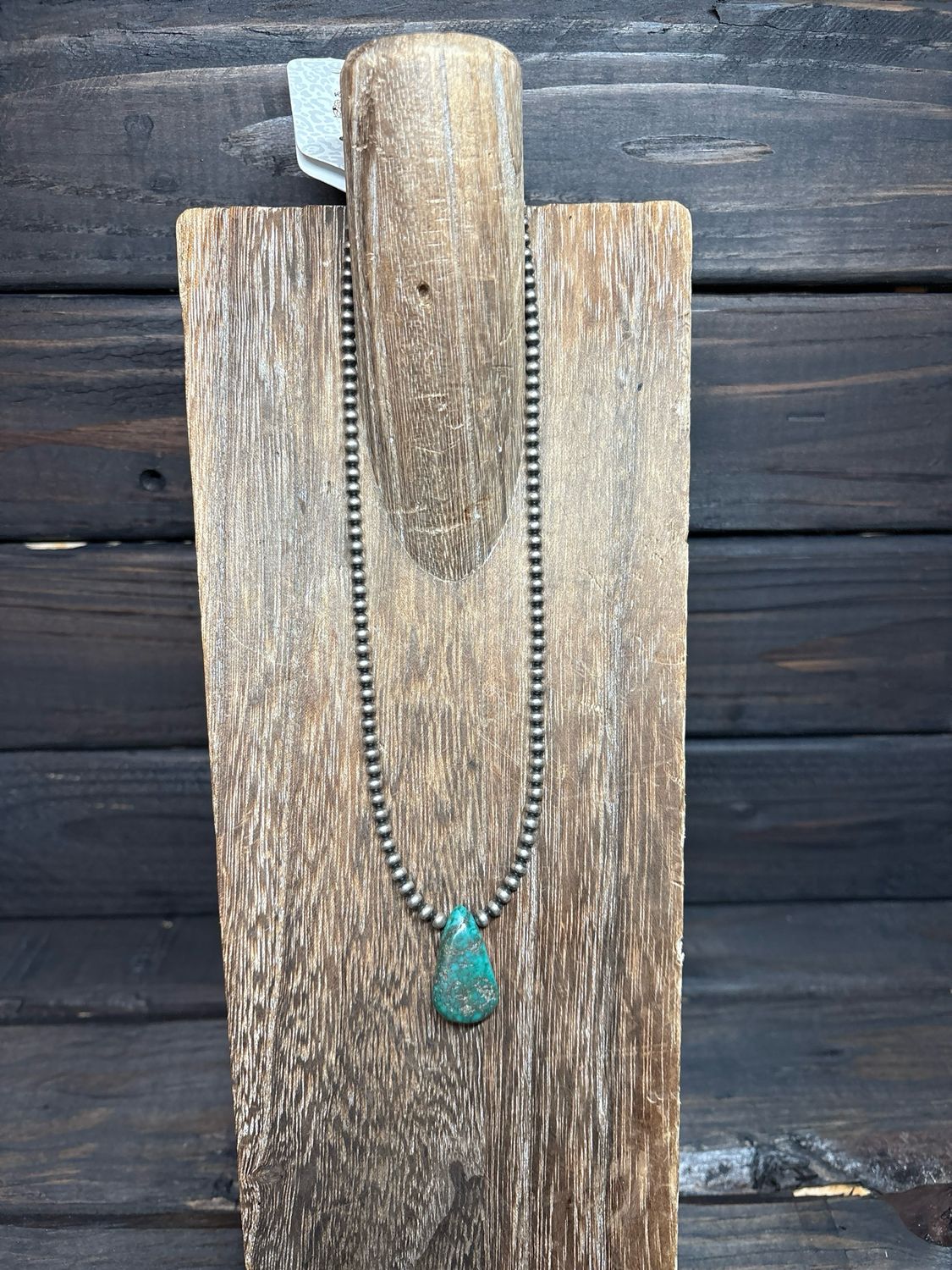 Turquoise Petal &amp; Navajo Pearls