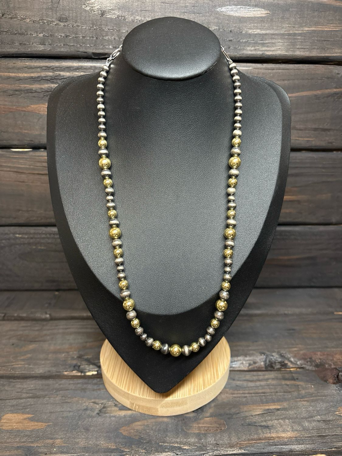 Gold Hematite &amp; Navajo Pearls