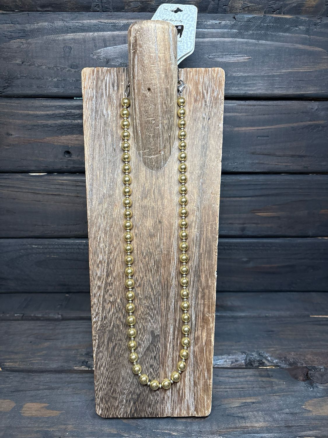 Gold Hematite &amp; Navajo Pearls