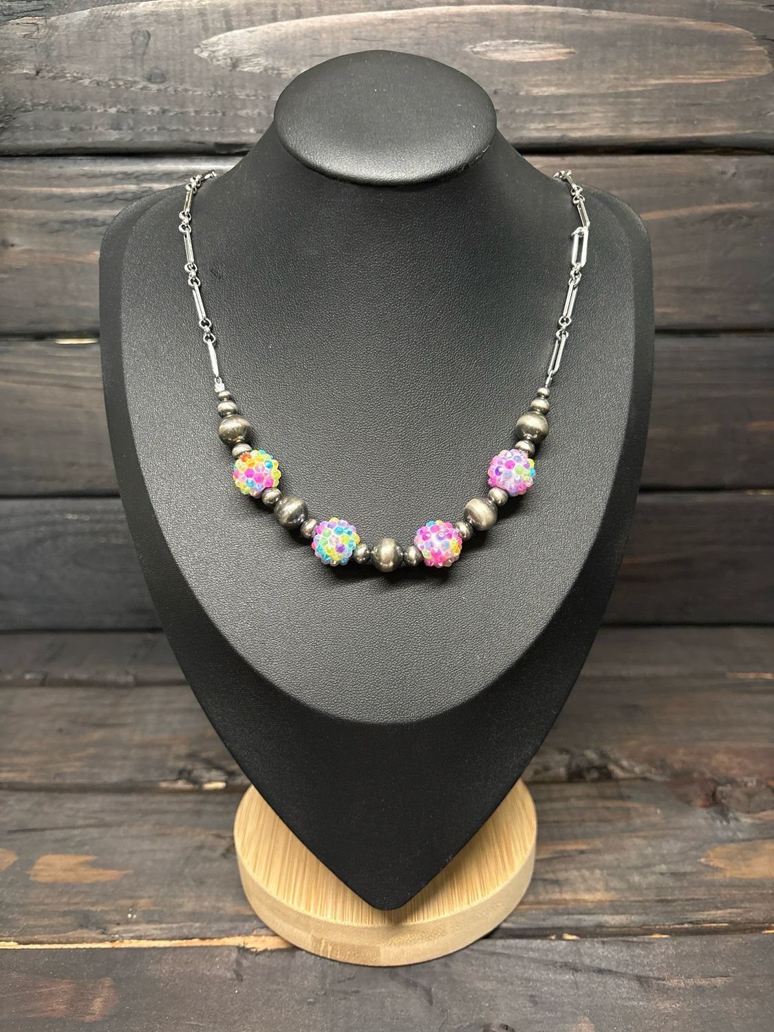 Bubblegum Sparkle &amp; Navajo Pearl Stacker