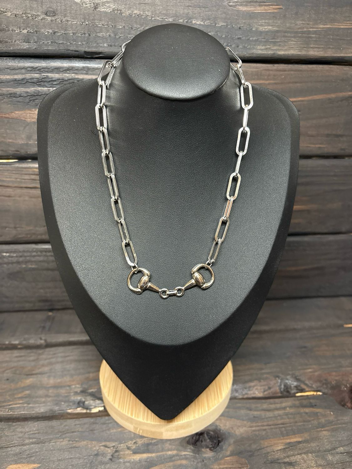 Large Paperclip &amp; Bridle Bit Necklace