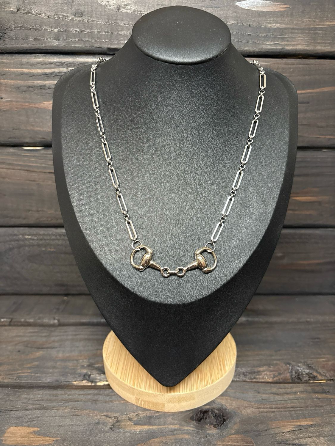 Paperclip &amp; Rolo Chain Bridle Bit
