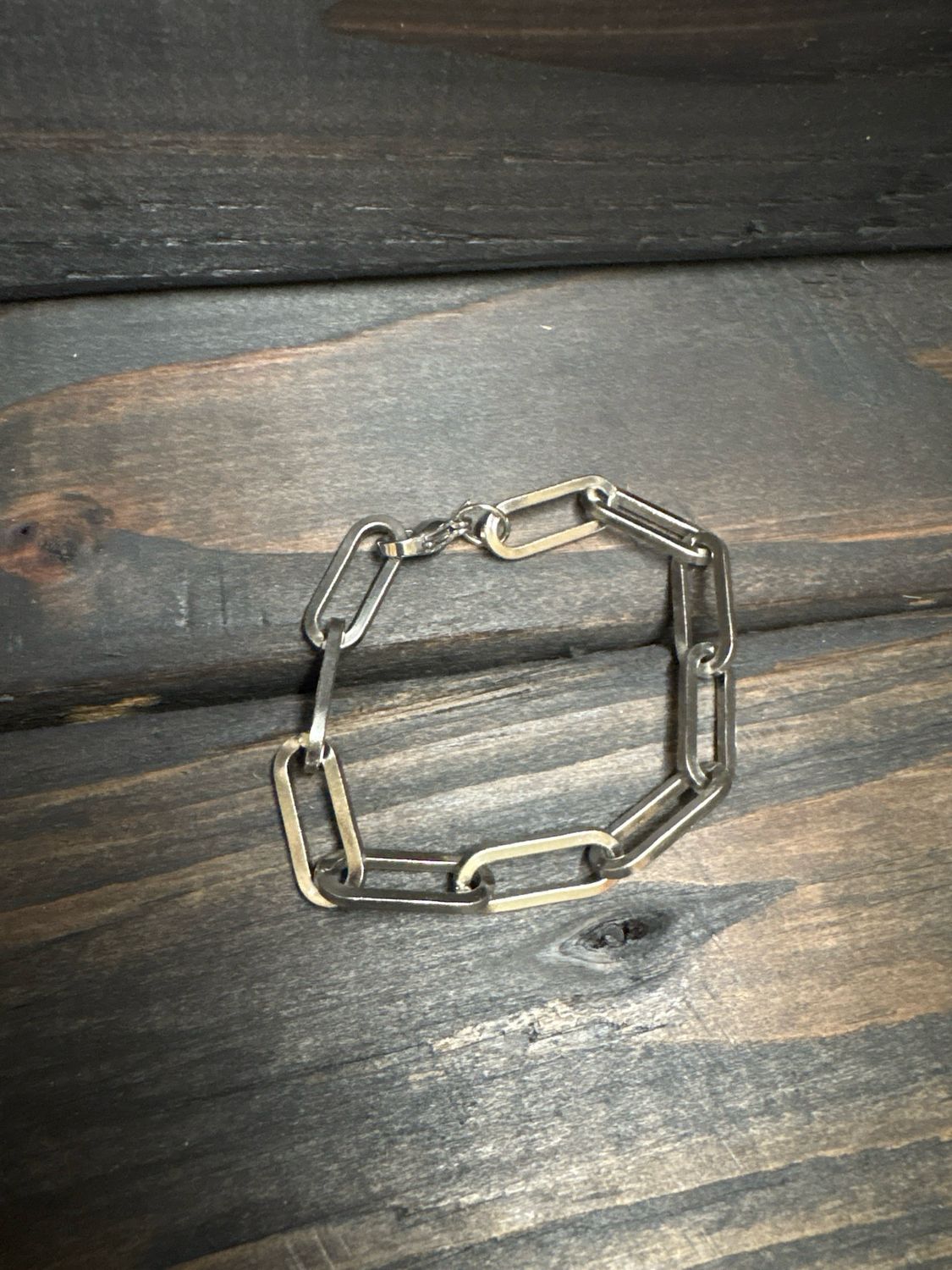 Large Paperclip Chain Bracelet