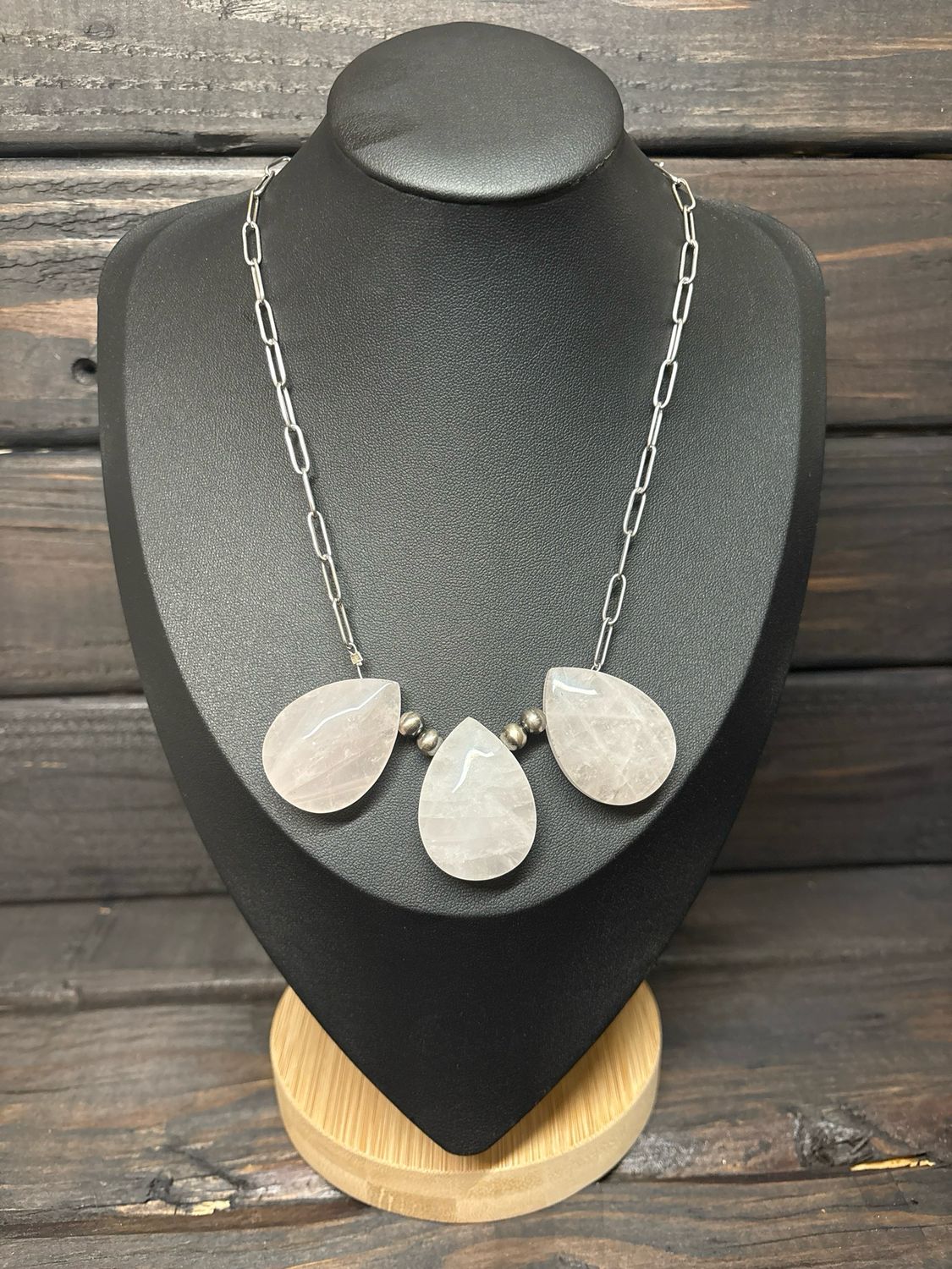 Quartz &amp; Navajo Pearl Stacker