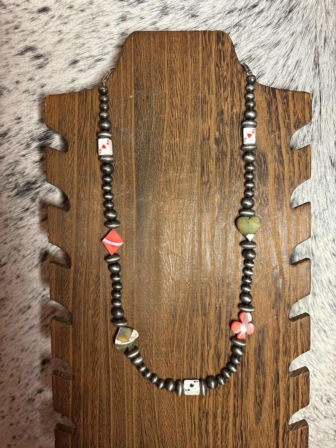 Deck Of Cards &amp; Faux Navajo Pearls