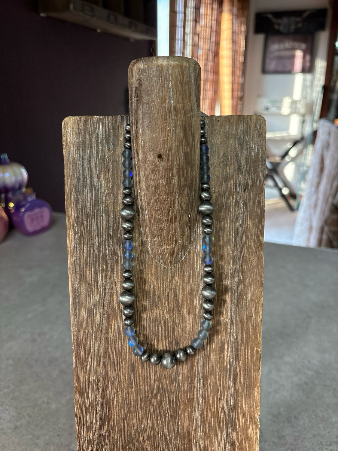 Faux Navajo Pearls &amp; Iridescent Beads