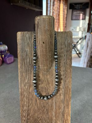 Faux Navajo Pearls &amp; Iridescent Beads