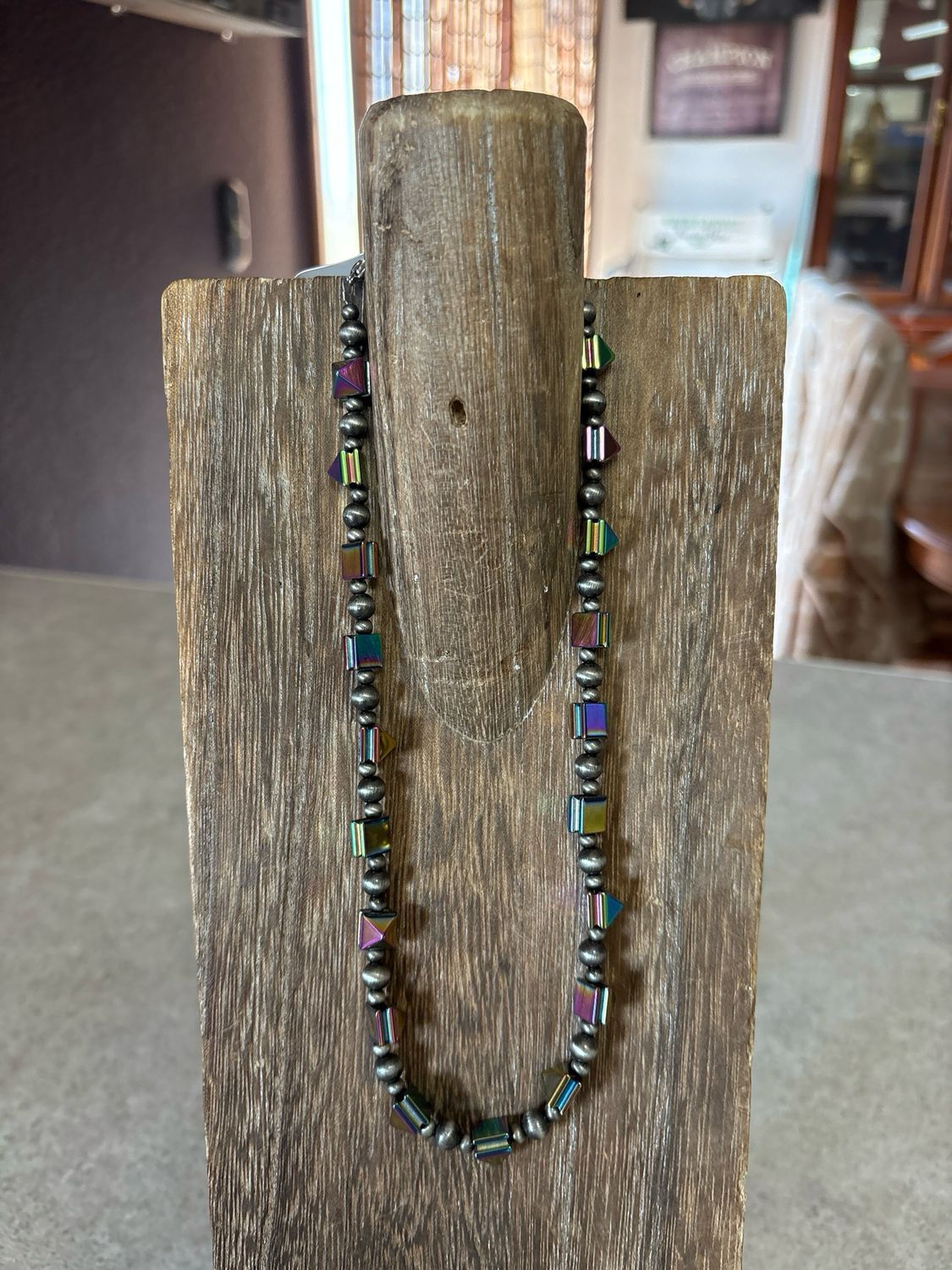 Faux Navajo Pearls &amp; Titanium
