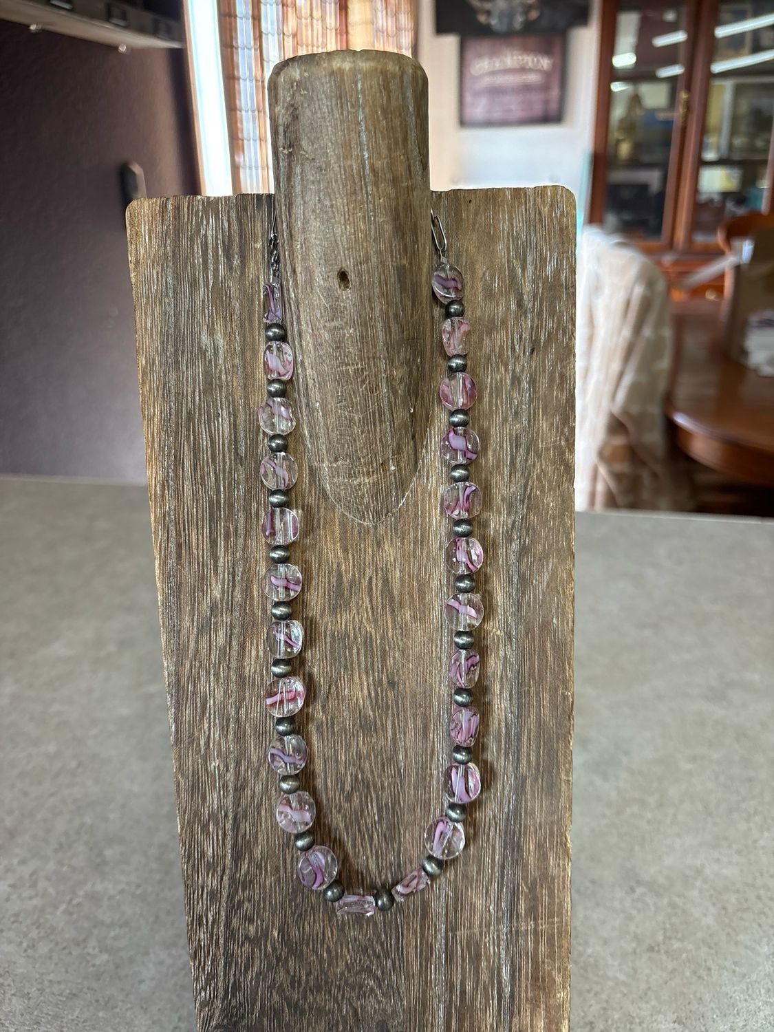 Faux Navajo Pearls &amp; Pink Beads