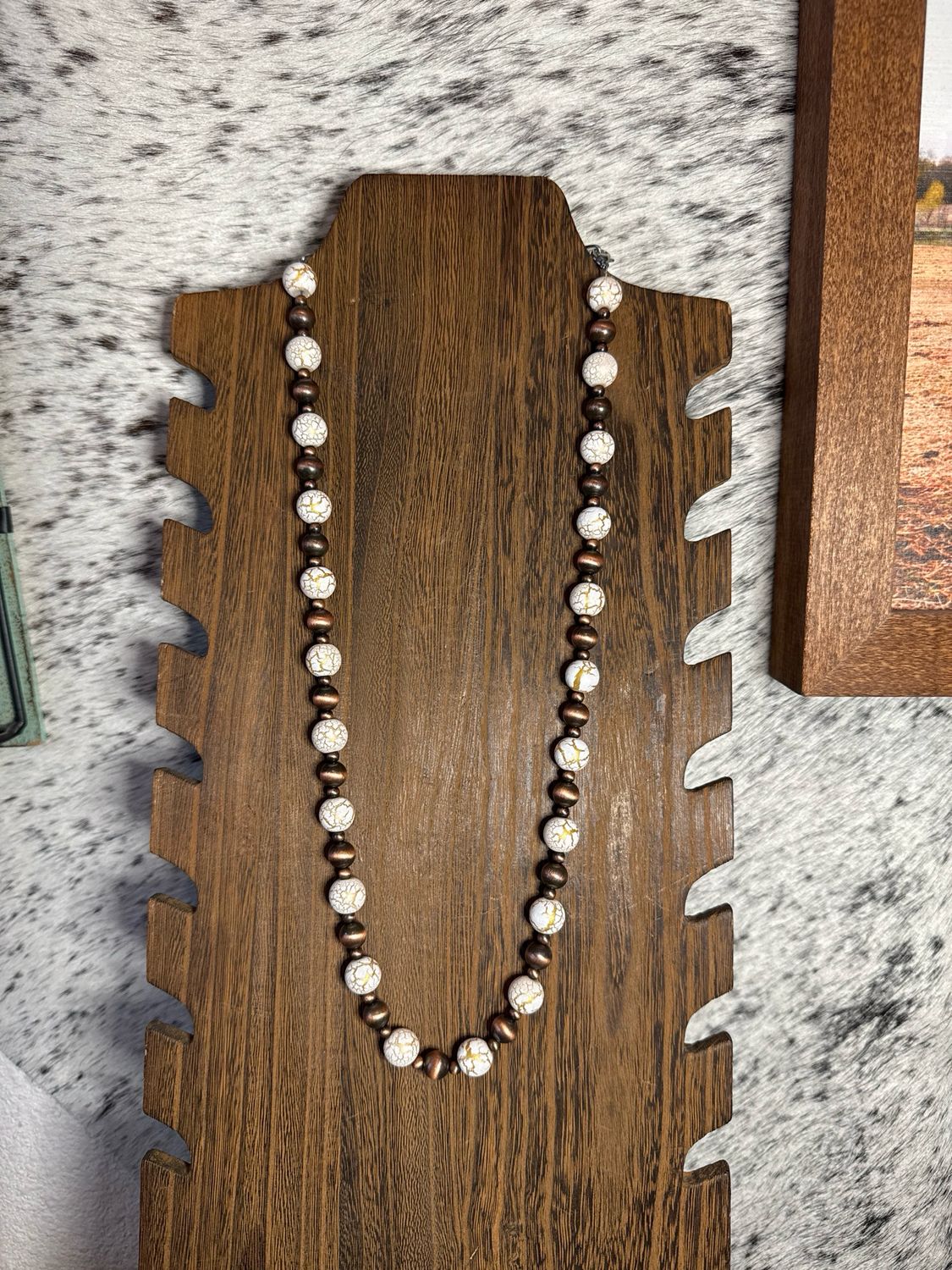 Faux Copper Navajo Pearls