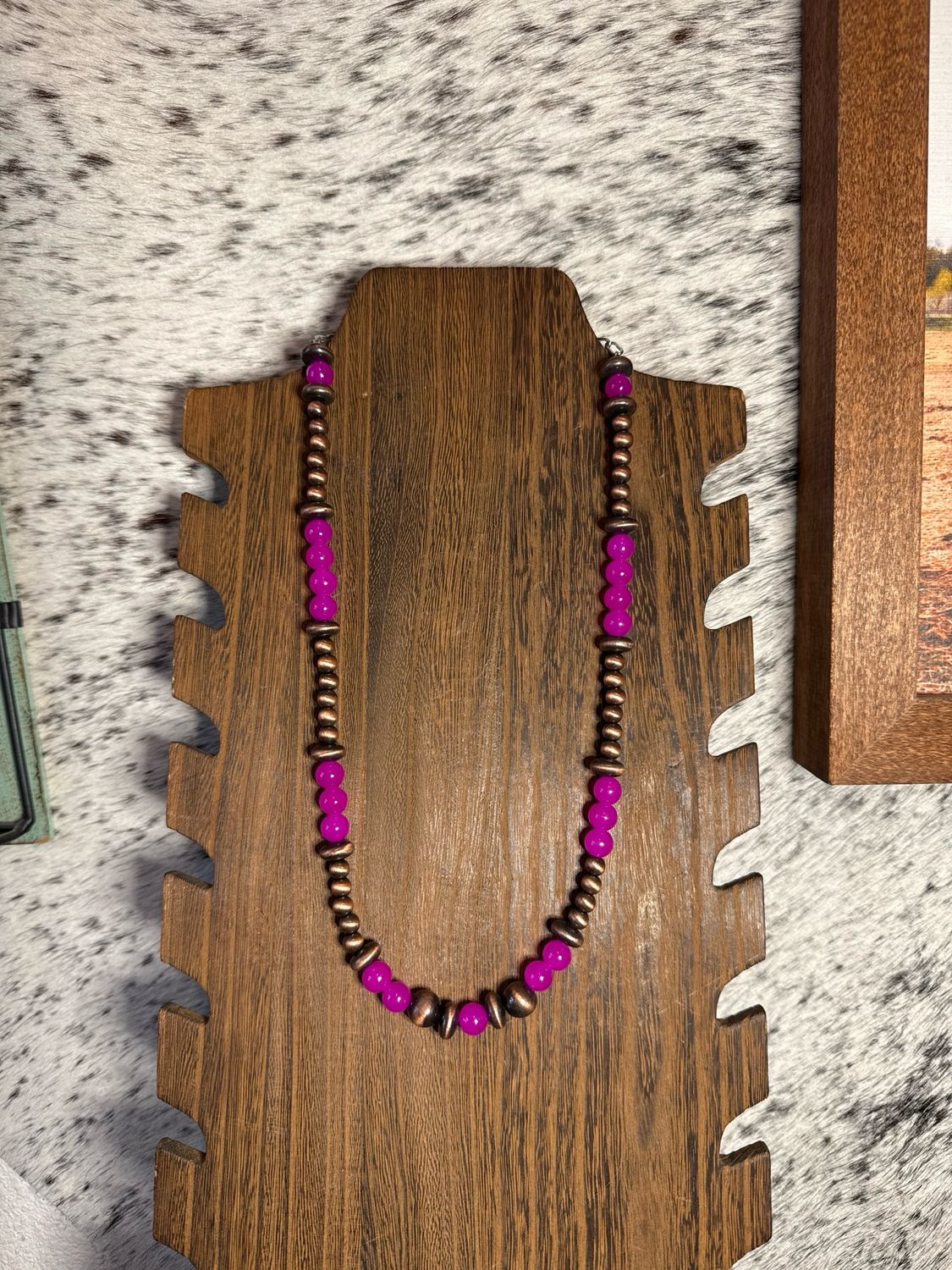 Faux Copper Navajo Pearls