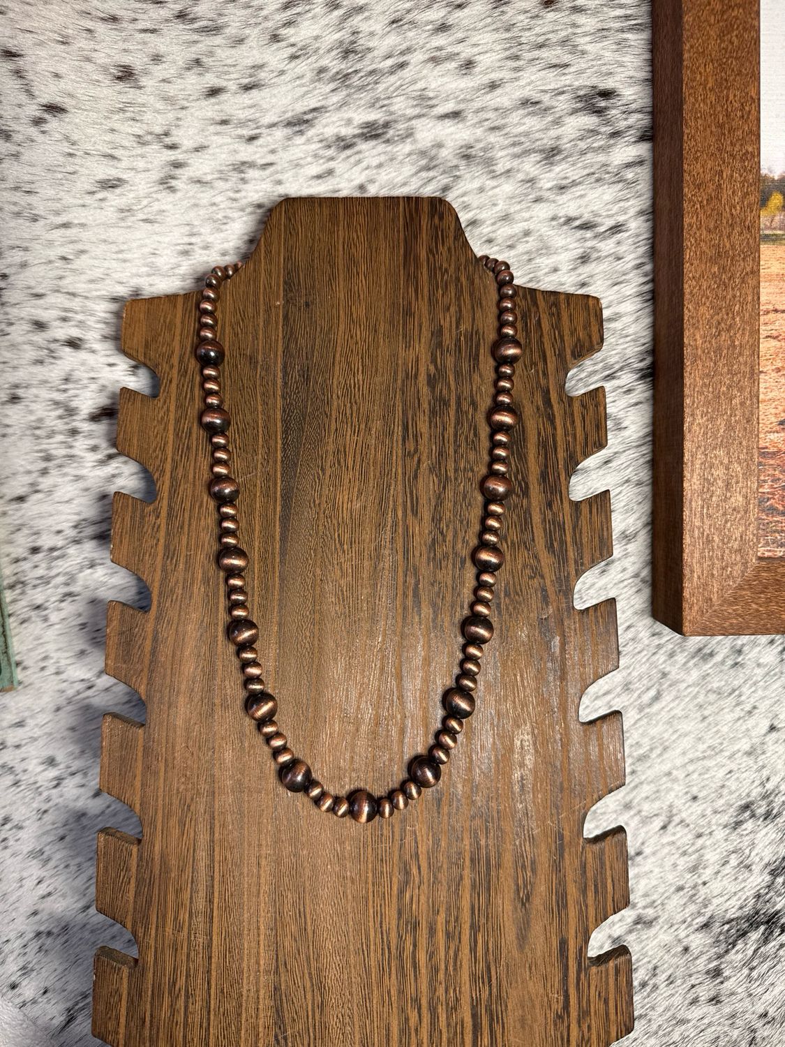 Faux Copper Navajo Pearls
