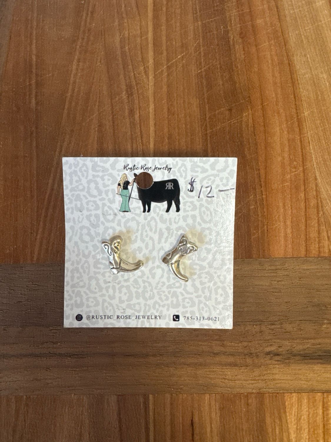Silver Plated Boot Studs
