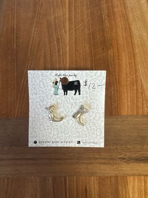 Silver Plated Boot Studs