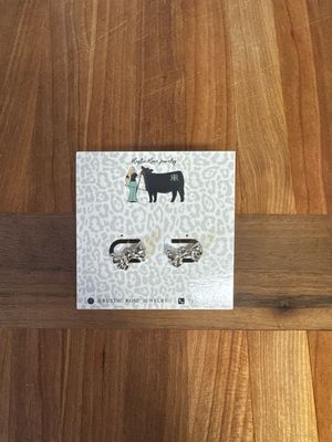 Silver Plated Bow Studs