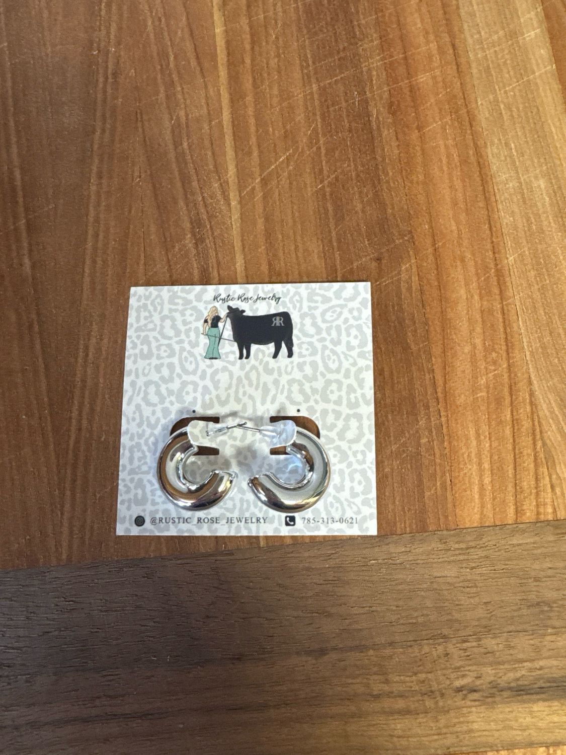 Silver Plated Hoops