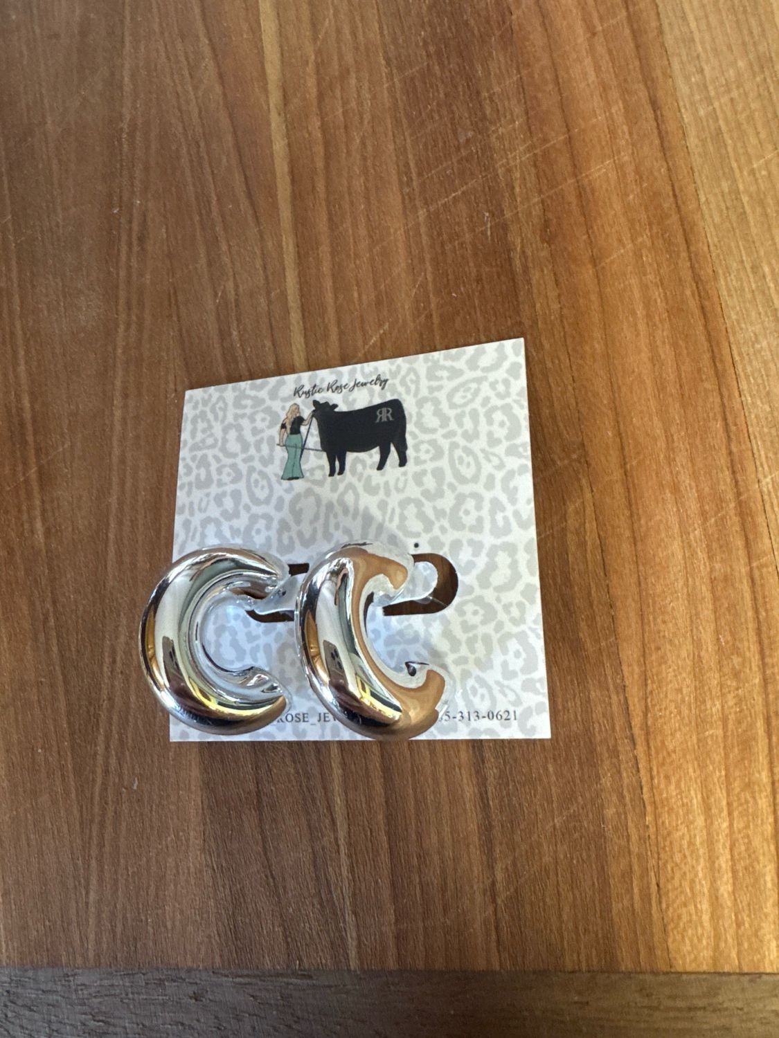 Silver Plated Hoops